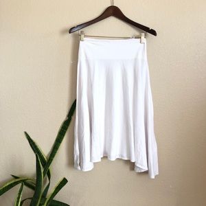 Made New White Asymmetrical Skirt